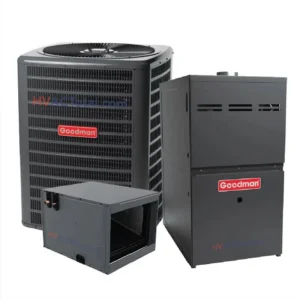 Goodman 2 Ton 15 SEER2 AC & 80% 40K BTU Gas Furnace Split System - R32